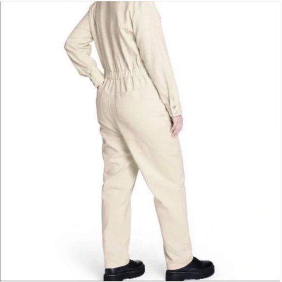 NWT Sandy Liang x Target Cream Long Sleeve Jumpsuit - Picture 7 of 8